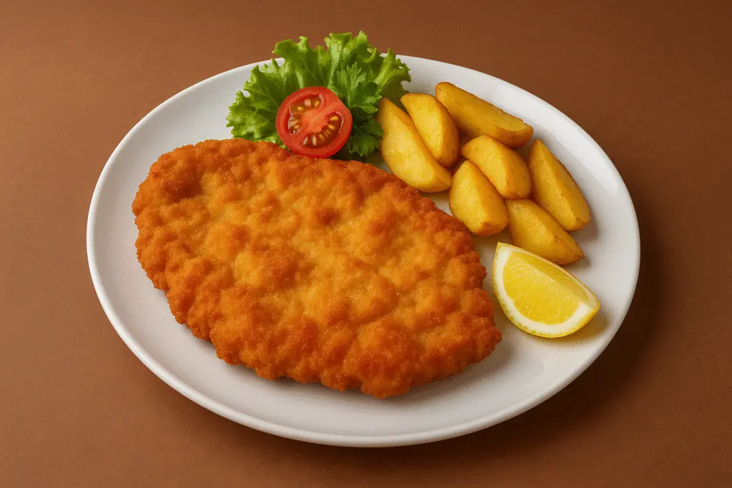 Gericht von Schnitzel Home Chicken
